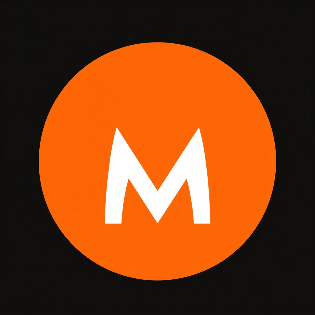 Monero (XMR) logo - a stylized white 'M' on an orange background, representing the privacy-focused cryptocurrency
