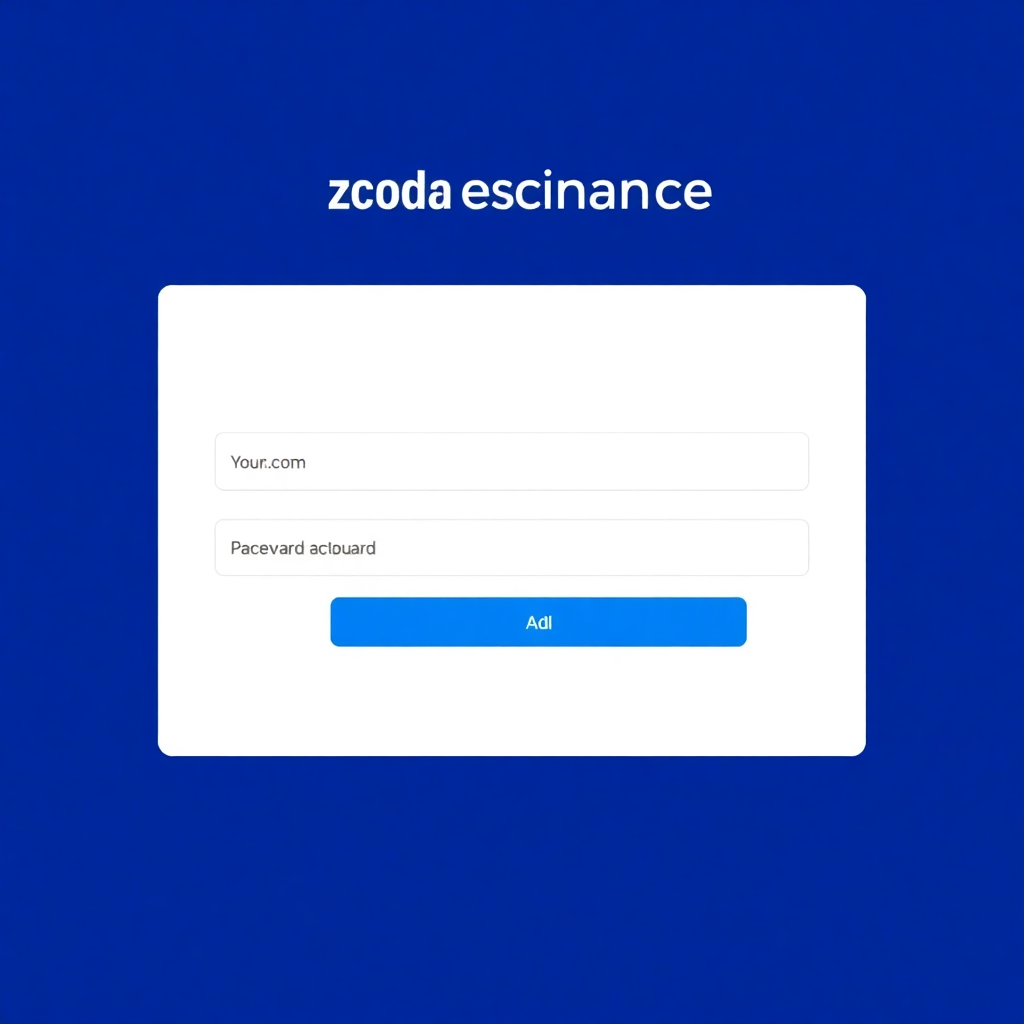 Screenshot of Zonda exchange registration page showing the account creation form with email and password fields